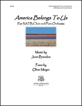 America Belongs to Us SATB choral sheet music cover
